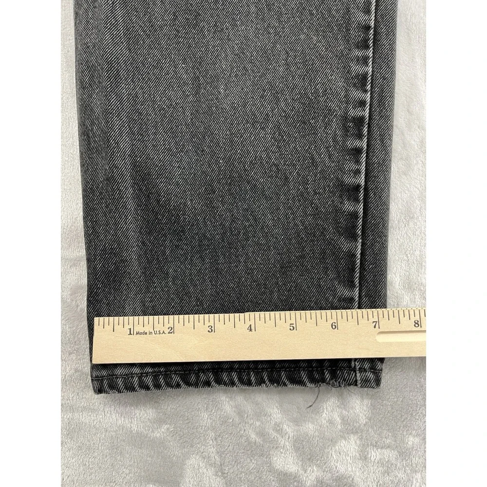 VTG Levis 550 Jean Men 33x36 Faded Black Relaxed Fit made in USA Workwear